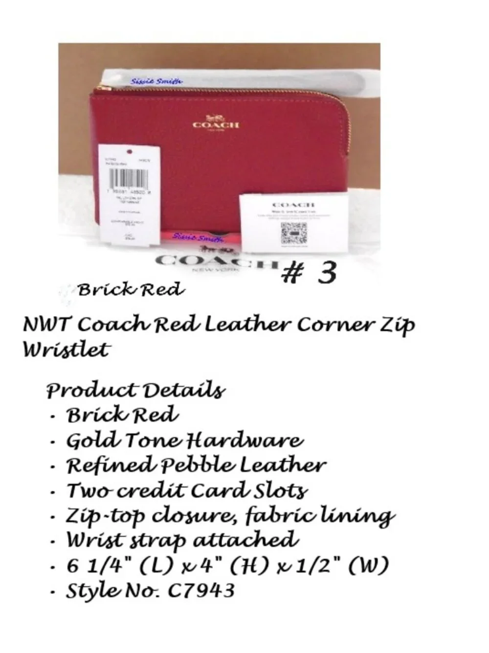 NWT Coach Wristlet Bundle